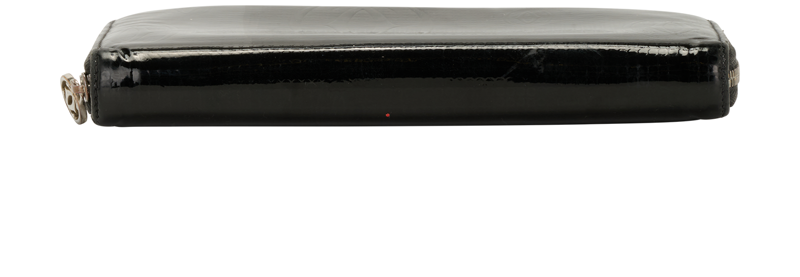 Cartier Long Zipped Wallet, &pound;110, Accessories, Black, Patent Leather, Top view